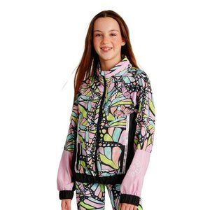 NWt 5 6 7 8 10 12 14 16 18 Butterflies hood Justice windbreaker coat jacket fall